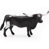 Gemini&Genius Farm Animal Toys, Longhorn Cow Action Figure, Hand Painted, 6 Inches Length, Realistic and Durable Farm Toys for Children Boys and Girls Gift (1209)