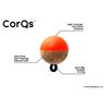 CorQs Strike Indicators, Neon, 1/2" FlyFishing Bobbers - Made in USA - EcoFriendly, Natural Cork Floats with Rubber O-Ring