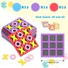 Tic Tac Toe - (Pack of 36) Foam Tic-Tac-Toe Mini Board Game for Kids - for Birthday Party Favors, Goody Bag Fillers, End of Year Gifts for Students (Blue, Purple, Red)