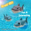 2 Pcs Shark Wind Up Bath Toys, Sea Animals Swimming Bathtub Toys, Floating Pool Toys, Fun Shark Bath Toys for Kids, Babies, Toddlers, Wind Up Water Toys for Easter Egg Fillers, Christmas Decorations