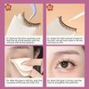 2 Pcs False Eyelash Applicator Tool，Eyelash Tweezer Eyelash Clip Clamp Women Makeup Fake Eyelashes Auxiliary Clip Cosmetic Tool for Beginners, Eyelash Tweezers for False Lashes, Eyelashes Buddy Kit