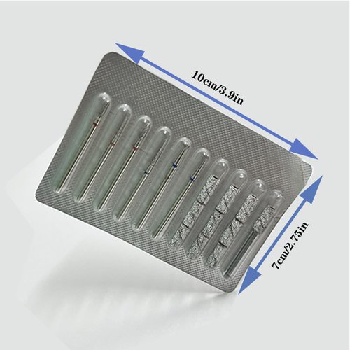 10 Piece Nail Drill Bits Set- 10 Pcs Mini Sanding Bands 240# for Nail Drill with 3.1mm Mandrel Bit Includes 6 Cuticle Bit (3/32 Inch), Professional Rotary Burrs Diamond Cuticle Remover Bits