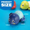 TOHIBEE Bath Toys, 3 Pack Cute Swimming Turtle Bath Toys for Toddlers 1-3, Floating Wind Up Toys for 1 Year Old Boy Girl, New Born Baby Bathtub Water Toys, Preschool Toddler Pool Toys