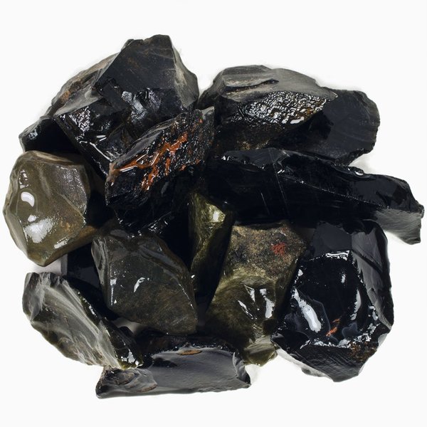 Hypnotic Gems Materials: 2 lbs Bulk Rough Assorted Obsidian Stones from Mexico - Raw Natural Crystals for Cabbing, Cutting, Lapidary, Tumbling, Polishing, Wire Wrapping, Wicca & Reiki Crystal Healing