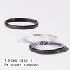 Flex Menstrual Discs | Disposable Period Discs | Reduce Cramps & Dryness | Beginner-Friendly Tampon Alternative | Capacity of 5 Super Tampons | Made in Canada | 12 Count