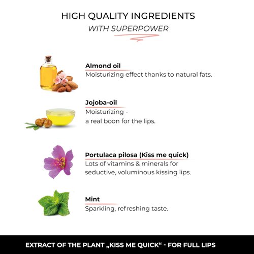 ETHEREAL BEAUTY - Lip Volumizer Passion, Lip Gloss, Lip Booster with Plumping Effect, Hydrating Efficacy with Mint Aroma, non - sticky, long lasting, clean, vegan 0.15 FL.OZ.