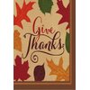Amscan Autumn Traditions Thanksgiving Party Paper Beverage Napkins, Brown, 5" x 5"