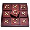 Juvale 9.5-inch Wooden Tic Tac Toe Game, Decorative Coffee Table Games for Adults and Family Activities