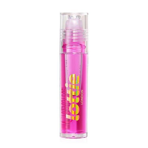 Lottie London Roller Glaze in Feeling Grape, color changing nourishing lip oil which adapts to the natural pH in your lips