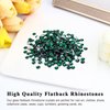Briskbloom Flatback Crystal Rhinestones Round Gems for Nail Art and Craft Clothes Glue Fix, Emerald/Dark Green (1.9-2.0mm) SS6/1440PCS