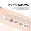 KYDA Single Matte Eyeshadow, Sheer Off White Vanilla Eyeshadow, Ultra-fine Lightweight Powder, Brightenning Primer Eyeshadow, Multiuse Blendable Eyes Makeup, Moonlight