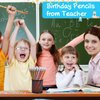 emzrivo Happy Birthday Pencils Wooden Pencils Birthday Party Pencil with Top Erasers Happy Birthday Pencils for Kids Birthday Party Supplies Favors, 6 Style(24)