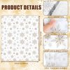 Yeaqee 200 Pcs Winter Napkins Paper Disposable Snowflake Christmas Guest Hand Towels Xmas Snowflake Bathroom Dinner Napkins for Kitchen Decorative Winter Holiday Party