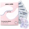 grace & stella Under Eye Patches with Peptides & Rice Extract - Firming Eye Masks for Dark Circles and Puffiness - Iridescent Eye Mask Patches for Firmer-Looking Skin - Vegan, Cruelty-Free, 24 Pairs