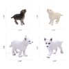RESTCLOUD 8Pcs Wolf Cub Toy Figure Set Baby Wolves Animals Figurines