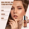 VIOLA HOUSE Liquid Highlighter Drops, Glitter Illuminator Blend with Foundation and Makeup, Face, Eye Shadow, Body Shimmer & Glitter. 30ml (4 sunlight)