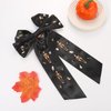 Vokone Halloween Hair Bows for Girls Women Spooky Skeleton Hair Bows Clip Jewel Crystal Halloween Bow Barrette Hair Clip Halloween Costumes Hair Accessories for Women Gold Skeleton