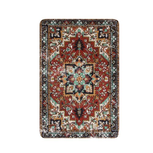 Lahome Collection Traditional Oriental Area Rug - 2’x3’ Washable Small Rug Non-Slip Distressed Vintage Area Rug Accent Throw Rugs Floor Carpet for Door Mat Entryway Bedroom Kitchen Rug (2’ X 3’, Red)