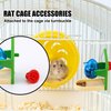 Rat Enrichment Toys, Rat Foraging Toys for Pet Rats Interactive Foraging Toys Intelligence Growth Rat Cage Puzzle Toy Treat Dispensing Slow Feeder for Rat Bird Parakeet Cockatiel Conure (House)
