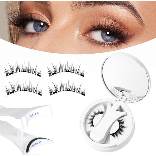 Magnetic Eyelashes,natural look,No Glue Required,Giani Magnetic Lashes,krafty magnetic eyelashes with applicator,Soft Magnetic Lashes,Reusable Magnetic Eyelashes,Easy to Wear and Remove,Em12