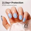 Firedeep Jelly Baby Blue Gel Nail Polish Sheer Baby Blue Nail Polish UV/LED Soak Off Gel Polish for Nail Art Manicure DIY at Home 0.54 Fl Oz 1Pcs