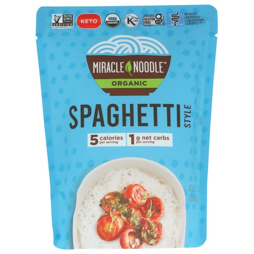 MIRACLE NOODLE Organic Ready To Eat Spaghetti Style Noodle, 7 OZ