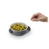 Joseph Joseph Double Dish Pistachio Bowl and Snack Serving Bowl, Gray with Food Waste Compartment BPA-Free - Gray