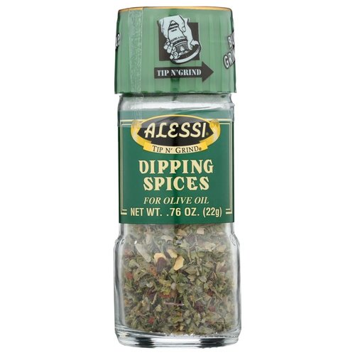 Alessi Herb &amp; Seasoning Grinder, Dipping Spices for Olive Oil, Tip n&#39; Grind (Garlic, 0.76 Ounce (...