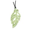 Baby Teething Necklace with Chewy Leaf Pendant,Chew Necklaces for Sensory Relief,Food Grade Silicone Teethers BPA-free,1 Pack