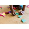 Math for Love 21st Century Pattern Blocks - Set of 132 Colorful Wooden Blocks in Eight Shapes for Creative STEAM Play at Home or School