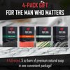 Right Wing Naturals Bar Soap Gift Set for Men | Handcrafted Cold-Pressed Soap | Handmade Organic Soap for Men | Most Popular Flavors | Natural Scented Men’s Bar Soap| Pack of 4 Bars