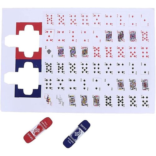 A Set of Fashion Miniature Playing Cards Dolls Poker Dolls Decoration,Dollhouse Accessories Decoration for Doll Accessories 1:12 Scale Dollhouse Play Sets Girl Mini Party,Playing Card Decks Games
