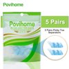 Povihome 10 Pack Pinky Toe Separator and Protectors for Overlapping Toe, Curled Pinky Toes - Spacers for Morton's Neuroma Pain Relief
