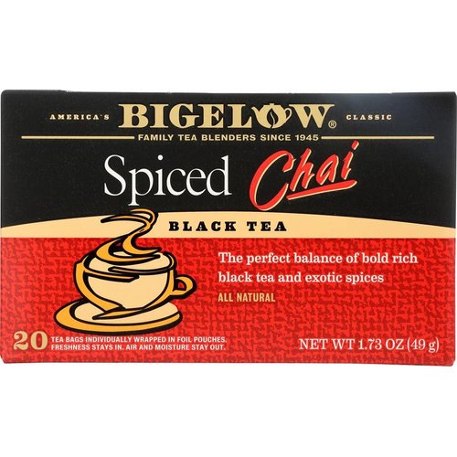 Bigelow, Spiced Chai Tea (Caffeinated), 20 Count