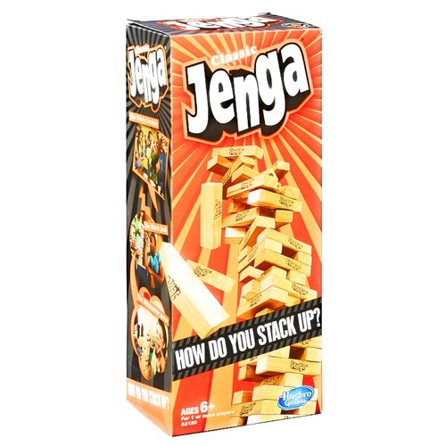 Hasbro Jenga Classic | Block Stacking Game for 1 or More Players