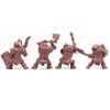 Fantasy Battles Creature Mini Action Figure Playset- Mountain Orcs Uruktag 2 ʺ Fantasy Figures - XL 1/32nd Scale DND 4 pcs Characters Accessories RPGs and Soldiers