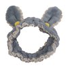 Hofar Face Wash Headband Hairband with Rabbit Bunny Ears and Lace Coral Fleece Cartoon Cute Creative Hair Accessories