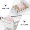 Vaguelly 6pcs Miniature Dollhouse Pillows 1:12 Scale Mini Cushions Tiny House Simulated Pillow Cushions Furniture Model Toy for Sofa Bed Couch Accessory Pink