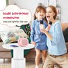 LENRUE Karaoke Machine for Kids with 2 Wireless Microphone, 4 Magic Voices, Karaoke for Girls Boys, Best Birthday Gifts for Kids 4, 5, 6, 7, 8, 9, 10, 11, 12+ (M65 Pink 2 mic)