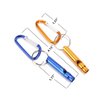 PTMANXIU Emergency Whistle 7 Pack Survival Kit with Keychain Carabiner Outdoor Loud for Boating Hiking Camping Backpacking (Set of 7Pcs)