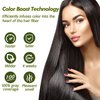 Instant Hair Dye - Black Hair Shampoo - (3) Black Colour - Simple to Use - Last 30 days - Natural Ingredients