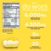 Perk Do Work BCAAs + Hydration Electrolytes Powder (Naturally Sweetened Lemon Tart Flavored, 20 Servings) - with Coconut Water & Coconut Milk