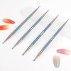 Nail Dotting Tool, 4 PCS Professional Nail Art Dotting Tool Ball End Nail Dotting Tool for Painting Nail Design Pattern Embossing，Art Dot Tools