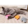 SFPrime 3-Pack Interactive Cat Chew Plush Toys with Catnip