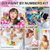 WEMEON Sea Turtle Paint by Numbers Kit for Kids with Framed- Easy Paint by Numbers Kit for Kids Age 4-12, Simple Painting Paint by Numbers for Gift Home Wall Decor(10x10Inch)