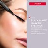 Mirabella Black Magic Marker Waterproof Liquid Eyeliner, Long-Lasting Smudge-Proof Matte Black Eyeliner with Felt Brush-Tip for Precise Controlled Application and Antioxidants Vitamin C and E