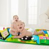 Inbeby Tummy Time Mirror & Play Mat & Pillow 3-in-1, High Contrast Black and White Baby Toys, Activity Mat for Early Education, Newborn Infant Tummy Time Toy Set for 0 3 6 12 Month Crinkle/Squeaker