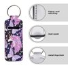 ENLACHIC 2Pcs Unicorn Print Chapstick Holder Keychain Clip-on Lip Balm Holder Chapstick Sleeve Pouch Lipstick Holder Keychain for Women Girls,Unicorn Butterfly