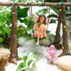 PRETMANNS Fairies for Fairy Garden - Fairy Garden Kit, with Fairy Garden Fairies - Garden Fairies & Fairy Garden Swing - 6 Items
