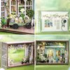 Spilay DIY Miniature Dollhouse Kit with Wooden Furniture, and LED DIY Dollhouse Kit, Handmade Crafts, Birthday, Christmas and Valentine's Day Gifts-Molly GAEDEN